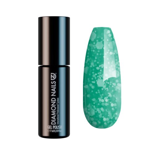 Diamond Nails Gel Esmalte - DN302 - Party Pop Aquamarine 7ml Aguamarina Fiesta con Partículas