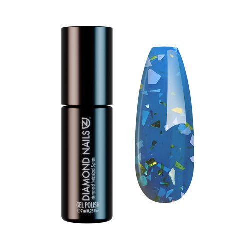 Gel esmalte semipermanente Midnight Glam azul zafiro para uñas elegantes y sofisticadas