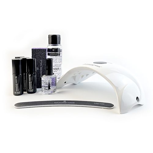 Kit de uñas con gel esmalte y lámpara UV para manicura resistente y acabado profesional duradero