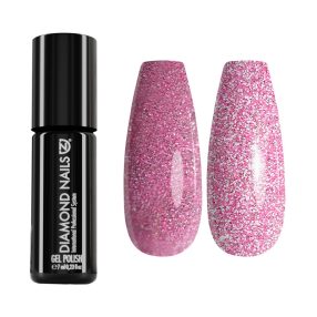 Diamond Nails Gel Esmalte – MAGIC10 – Reflectante, Flash 7ml (Rosa Claro Luminoso)