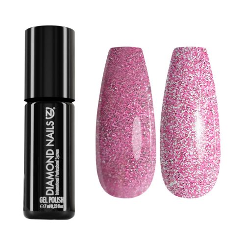 Diamond Nails Gel Esmalte – MAGIC10 – Reflectante, Flash 7ml (Rosa Claro Luminoso)