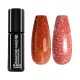 Gel esmalte reflectante MAGIC11 rojo naranja con efecto flash brillante para uñas intensas y modernas