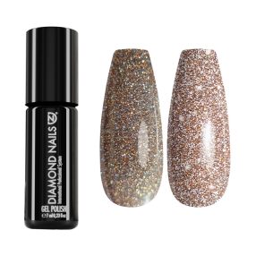 Gel esmalte reflectante MAGIC12 nude brillante con efecto flash luminoso para uñas elegantes y naturales