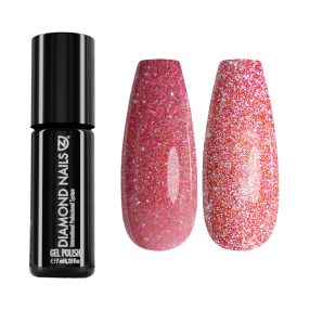 Diamond Nails Gel Esmalte – MAGIC13 – Reflectante, Flash 7ml (Rosa Radiante)