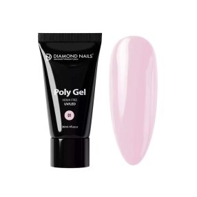Diamond Nails PolyGel Profesional 01 - Rosa Lechoso - 30ml - Sin HEMA