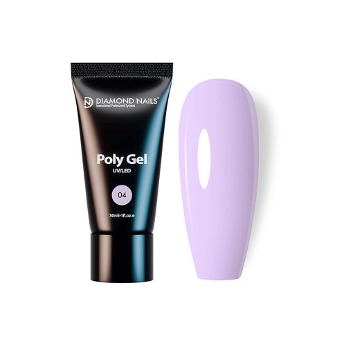 Diamond Nails PolyGel 04 - Milky Violet - 30ml - Lila Lechoso - Sin HEMA y TPO 