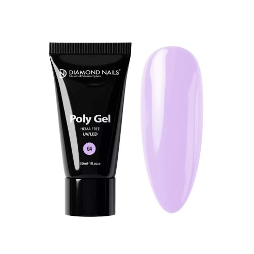 Diamond Nails PolyGel Profesional 04 - Lavanda Lechoso - 30ml - Sin HEMA