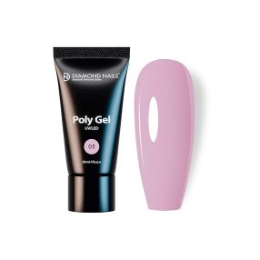 Diamond Nails PolyGel Profesional 05 - Rosa Lechoso Suave - 30ml - Sin HEMA