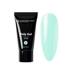 Diamond Nails PolyGel Profesional 07 - Verde Menta Claro - 30ml - Sin HEMA