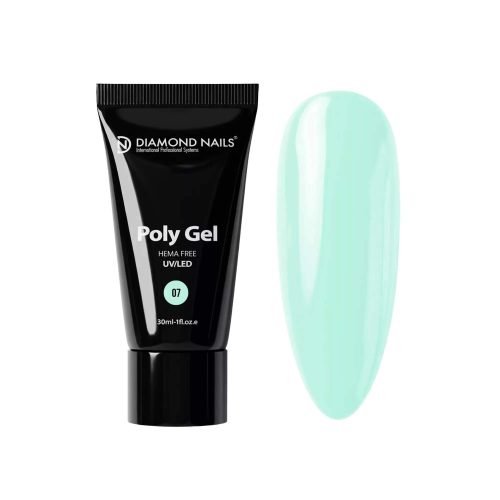 Diamond Nails PolyGel Profesional 07 - Verde Menta Claro - 30ml - Sin HEMA