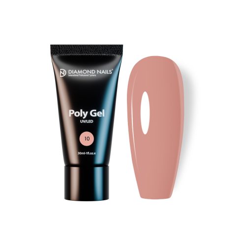 Diamond Nails PolyGel 10 - Dusty Pink 30ml – Rosa Vintage Suave - sin HEMA ni TPO 