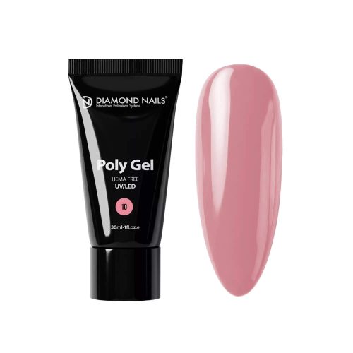 Diamond Nails PolyGel Profesional 10 - Rosa Vintage Suave - 30ml - Sin HEMA