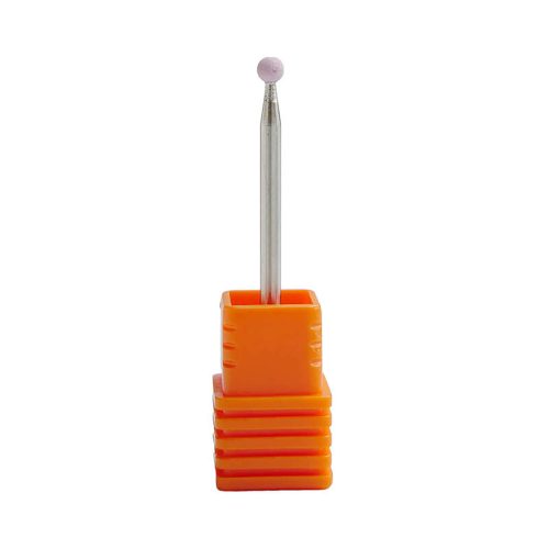 Diamond Nails Fresa para Torno de Uñas – Bola, Cerámica en Polvo – Rosa (Grano Medio, Tamaño Pequeño)