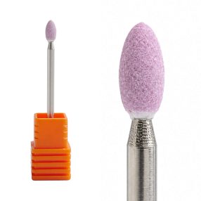 Fresa de cerámica tipo kugli en forma de bola para torno de uñas, diseñada para la limpieza precisa de la cutícula y eliminación suave de piel muerta sin dañar la uña natural