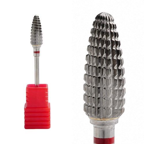 Fresa de carburo tipo kugli en forma de bola para torno de uñas, diseñada para la eliminación rápida de gel, acrílico y materiales duros con alta eficiencia y control profesional
