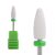Fresa de cerámica tipo kugli blanca para torno de uñas, diseñada para una remoción suave y uniforme de gel y acrílico sin dañar la uña natural
