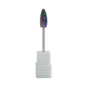 Fresa de carburo cónica laminar para torno de uñas, diseñada para la eliminación rápida y eficaz de gel y acrílico con alto rendimiento profesional