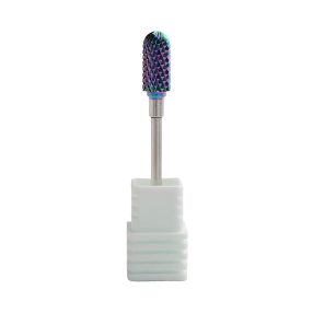 Fresa híbrida de carburo con punta redondeada para torno de uñas, diseñada para la eliminación segura de gel y acrílico sin dañar la uña natural
