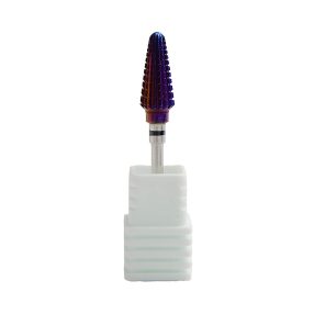 Fresa de carburo tipo tornado multicolor para torno de uñas, diseñada para la eliminación rápida y eficaz de gel y acrílico con alto rendimiento profesional