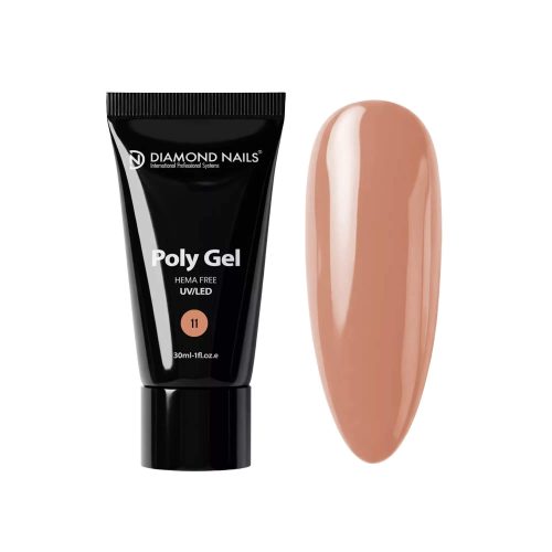 Diamond Nails PolyGel Profesional 11 - Nude Melocotón Cubriente  - 30ml - Sin HEMA