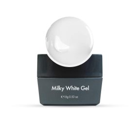 Gel constructor Milky White blanco para uñas resistentes con acabado lechoso y natural 15g