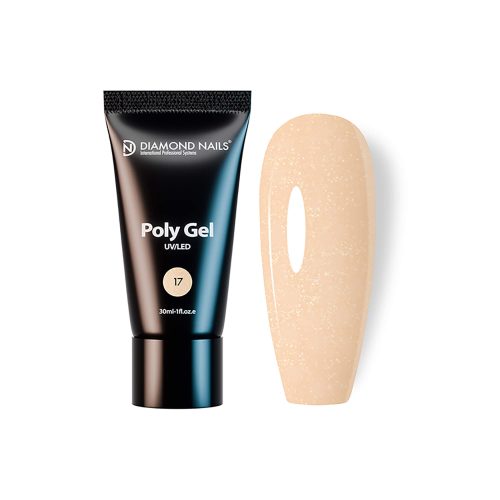 Diamond Nails PolyGel 17 - Desert Glow - 30ml - Arena Cálida Brillante - sin HEMA ni TPO