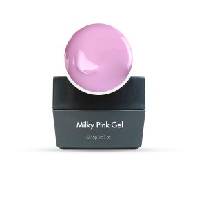 Gel constructor Milky Pink rosa para uñas resistentes con acabado lechoso y natural 15g