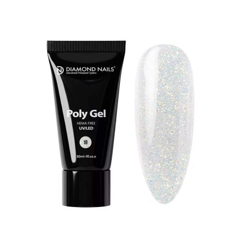 Polygel White Unicorn 30ml gel acrílico híbrido sin HEMA