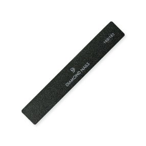 Lima de uñas rectangular negra 100/180 para moldear, nivelar y alisar uñas de gel y acrílico eficientemente