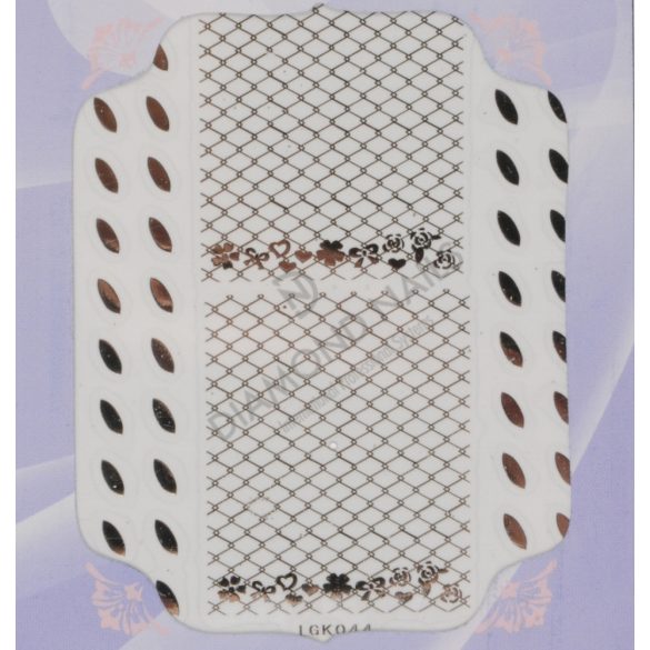 Pegatinas para uñas-plateado-IGK44