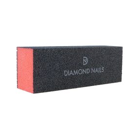 Bloque naranja pulidor para uñas con alisado uniforme y preparación profesional de manicura