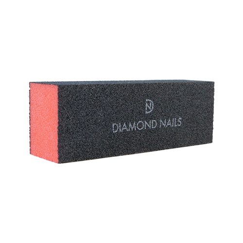 Bloque naranja pulidor para uñas con alisado uniforme y preparación profesional de manicura