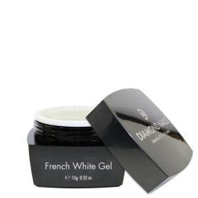 Gel francés blanco para construcción de uñas con acabado intenso y línea francesa perfecta 15g