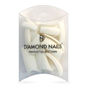 Diamond Nails Tips de arte Frances tamaños surtidos - 50 unidades