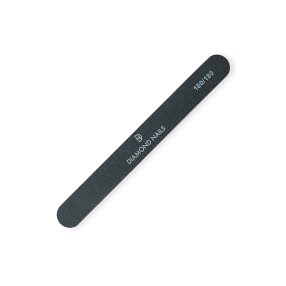 Lima recta negra grano 100/180 para dar forma precisa y suavizar uñas de gel y acrílico con acabado uniforme