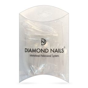 Diamond Nails Tips de color transparente tamaños surtidos - 50 unidades