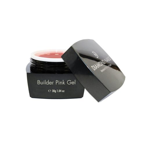 Builder gel rosa para construcción de uñas resistentes con acabado natural y uniforme 30g