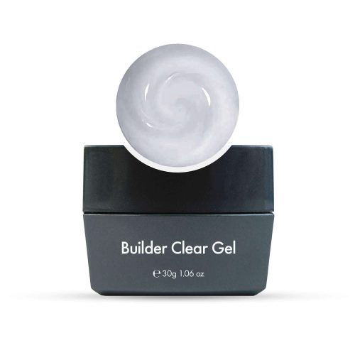 Builder gel clear para construcción de uñas resistentes con acabado transparente y brillante 30g
