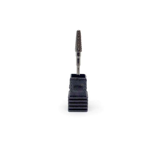 Diamond Nails Fresa para Torno de Uñas – Pequeño Cono, Carburo – Plata (Grano Grueso)