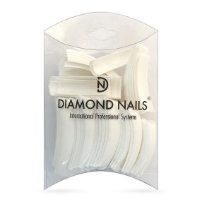 Diamond Nails Tips de Competición de arte Francés tamaños surtidos - 50 unidades