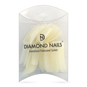 Diamond Nails Tips de Competición de color natural tamaños surtidos - 50 unidades