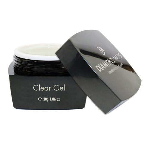 Gel fino clear para construcción de uñas resistentes con acabado transparente y uniforme 30g