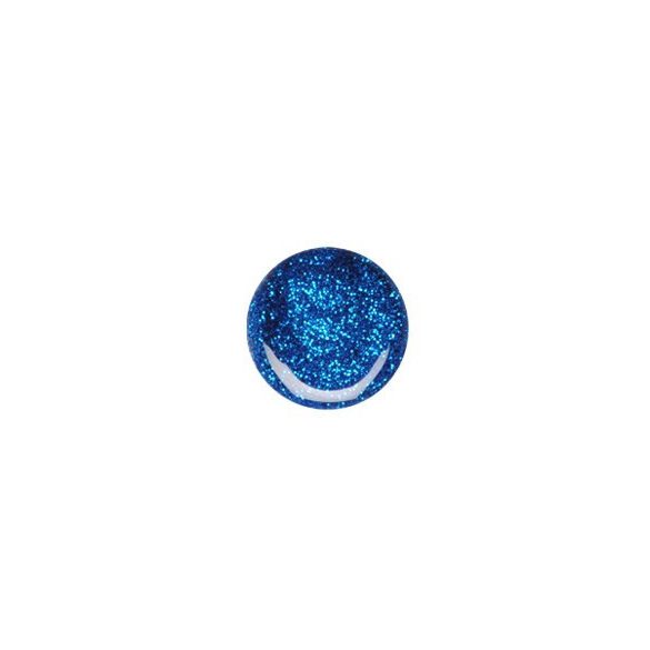 Gel de Color Azul con Purpurina 074