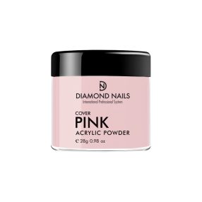Polvo de porcelana cover rosa para uñas acrílicas con cobertura uniforme y acabado natural