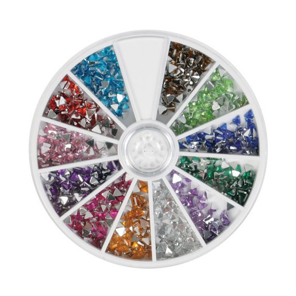 Rueda de piedras decorativas - Triángulo