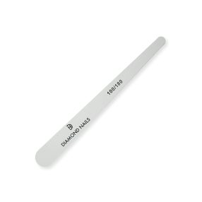Lima en forma de gota blanca grano 100/180 para dar forma precisa y suavizar uñas de gel y acrílico con acabado uniforme