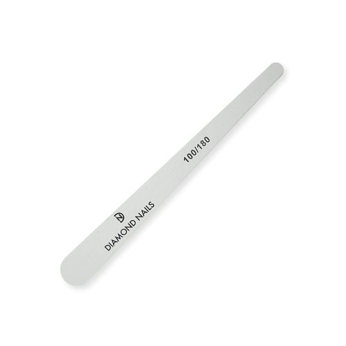 Lima en forma de gota blanca grano 100/180 para dar forma precisa y suavizar uñas de gel y acrílico con acabado uniforme
