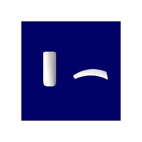 Diamond Nails Tips de Arte Frances talla 1 - 50 unidades