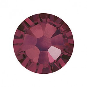 Piedras grandes de cristal Swarovski, color borgoña 100 und