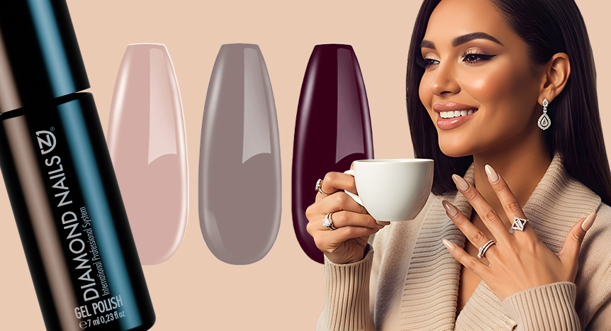 Llena tus días de otoño con un toque de color – Tonos cálidos de Diamond Nails